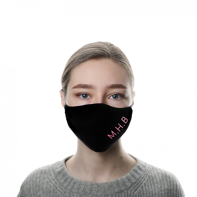 Personalised Black Face Mask